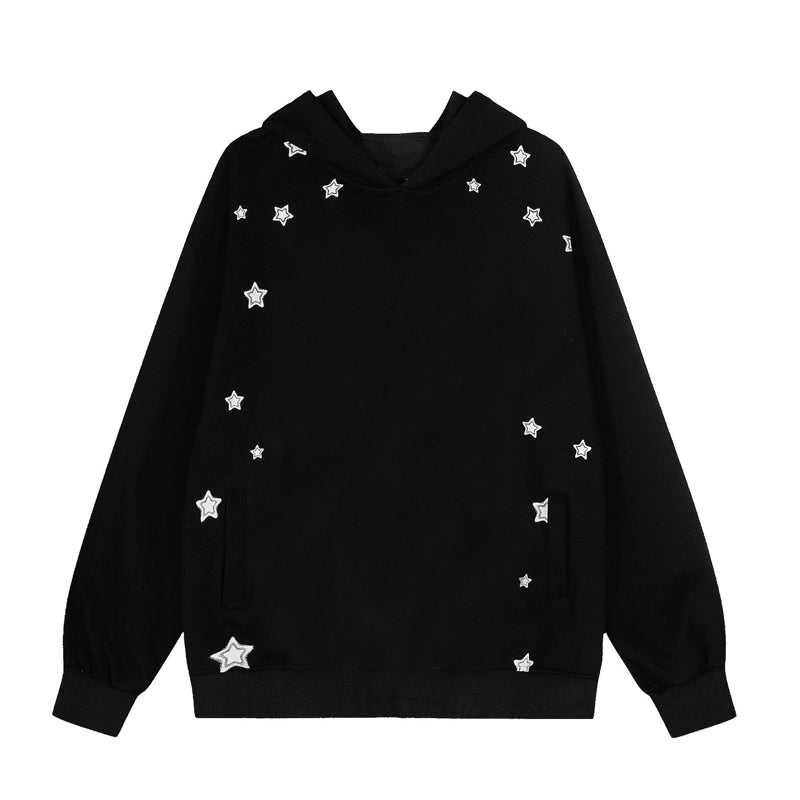Modern Slim Hoodie Featuring Star Design