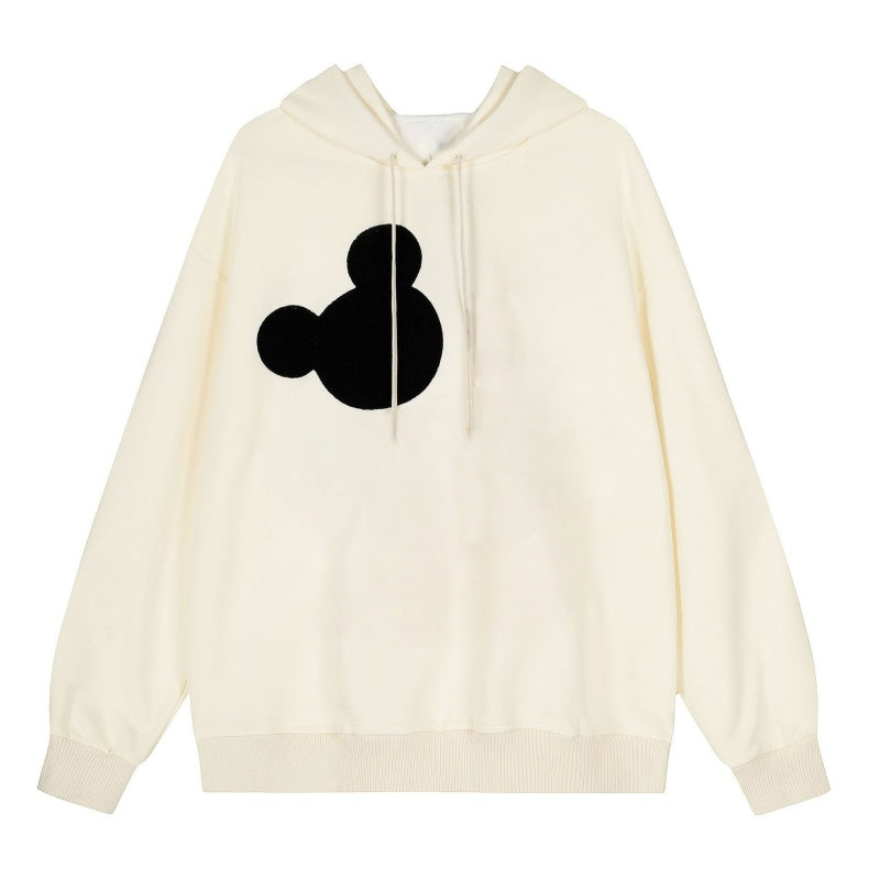 Apricot Hoodie with Mickey Mouse Graphic